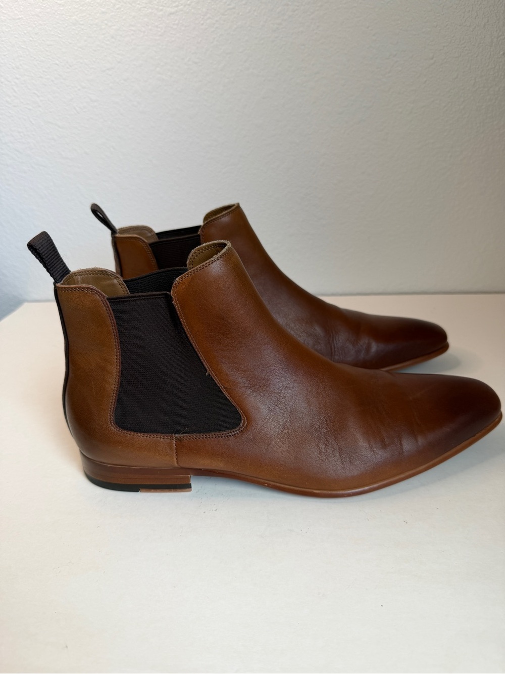 Aldo Brown Leather Mens Chelsea Boot Size 8